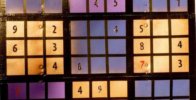 Sudoku. Photo by Rick McCharles