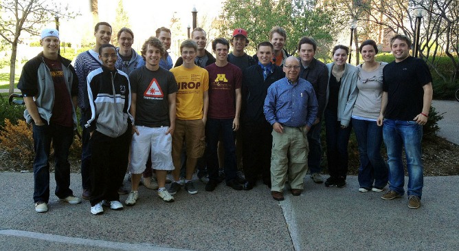 Prof. Marshak with his class