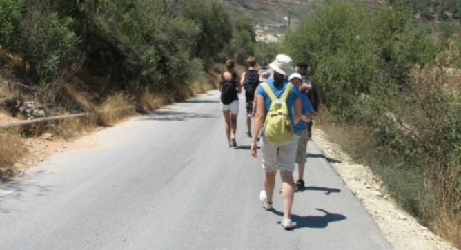 Backpackers exploring Jerusalem. Photo courtesy of Abraham Hostel.