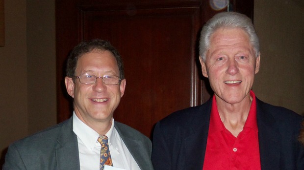 abramowitz-clinton Abramowitz with former US President Bill Clinton, his partner in the Haiti initiative.