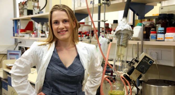 Lital Magid traded her nurse’s cap for a lab coat. Photo by Sasson Tiram