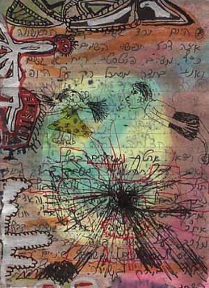 Perez drew over his teenage diaries to hide his homosexual thoughts.