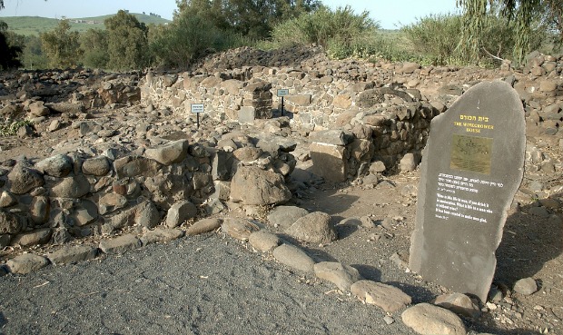 An excavated winegrower’s house at Bethsaida. Photo courtesy of Israel Ministry of Tourism