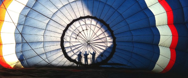 balloon Inflating the balloon is part of the adventure.