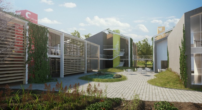 The campus of the future Eastern Mediterranean College.