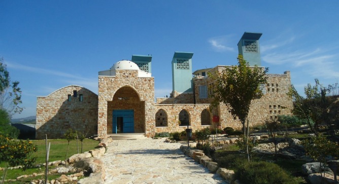 The “green” building in Sakhnin.