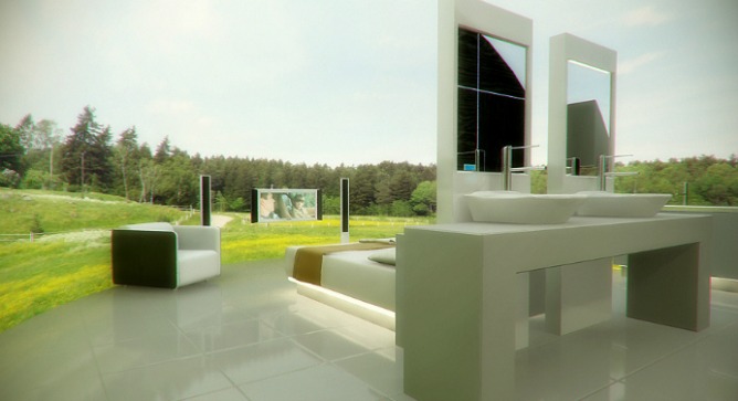 Disk In Pro is busy at work on the hotel of the future, where guests can choose personalized virtual surroundings.