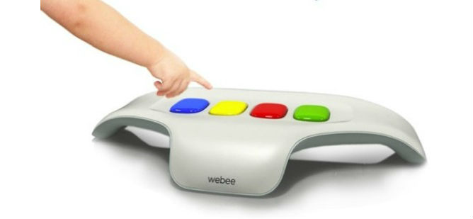 Software technologist Racheli Van Buren invented a special keyboard for use with Webee.