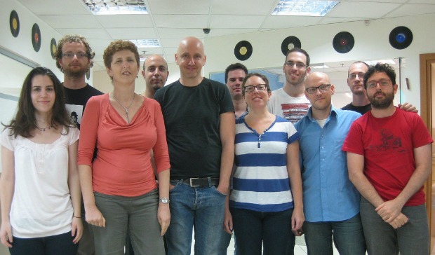 The folks who bring you Tonara. Founder Yair Lavi is in the middle with black T-shirt.