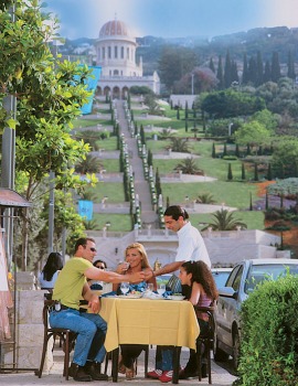 Haifa’s bustling German Colony.