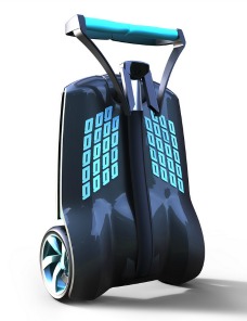 MUV-e doesn’t need a gyroscope like a Segway.