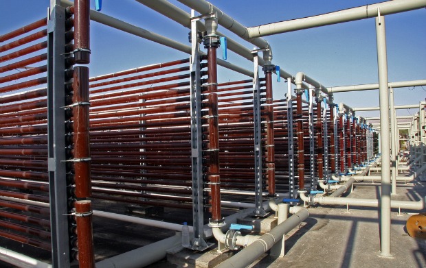 production Part of AstaPure’s closed, 10-acre production plant.