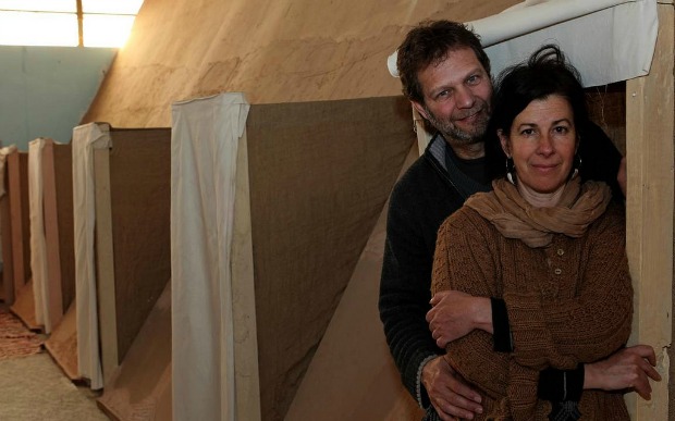 Founders Nir Ben Gal and Liat Dror. Photo by Eliyahu Hershkovitz