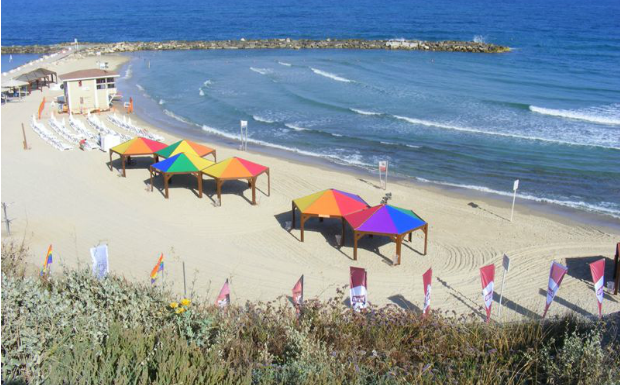 Tel Aviv goes all the color of the rainbow to celebrate Gay Pride month. Photo courtesy of Tel Aviv-Yafo Municipality.