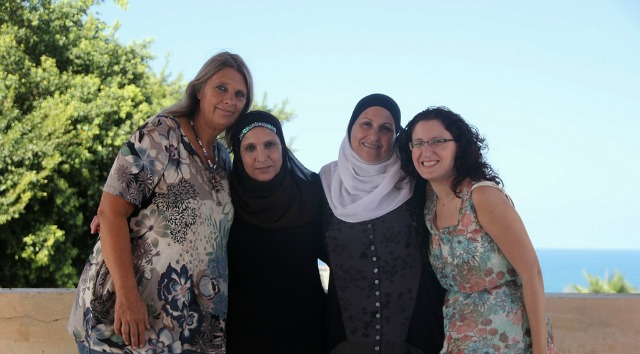 jaffadolls From left, Jaffadolls designer Rosanna Alon, seamstresses Sahar Nabulsi and Elham Huni and Yifat Kedmi, project manager.