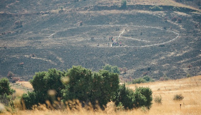 The largest peace sign in the Middle East. Photo by Adi Peretz