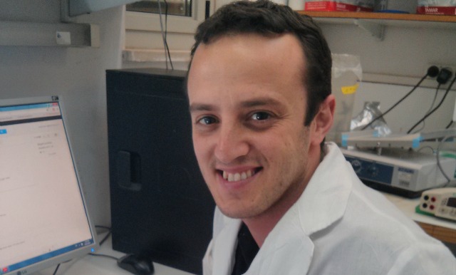 PhD student Yotam Bar-On is seeking a new way of treating the flu. Photo courtesy of the Hebrew University