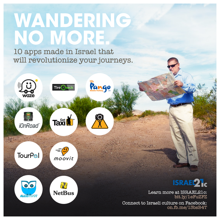 10 apps made in Israel that are revolutionizing our journeys.