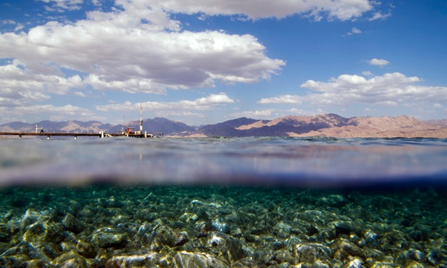 The land and sea. Photo by Shai Oron/Interuniversity Institute for Marine Sciences