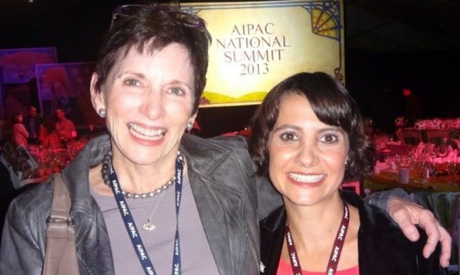 friedkin-arieli ISRAEL21c President Amy Friedkin with Inbal Arieli of the Gammado high-tech incubator.