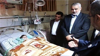 Haniyeh visits granddaughter