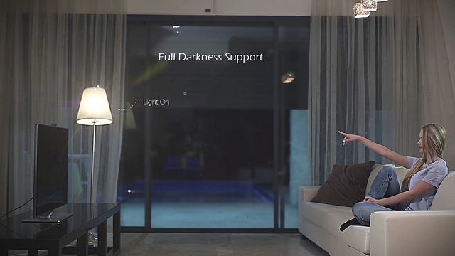 PointSwitch uses gesture recognition technology to control home appliances like lights, air conditioning and shades.