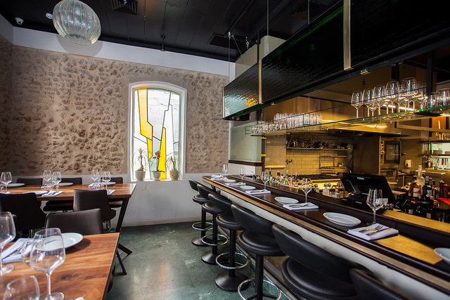 Inside Popina’s dining room. 