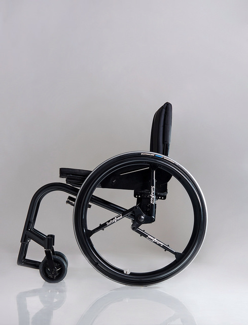 The Acrobat can fit on any wheelchair.