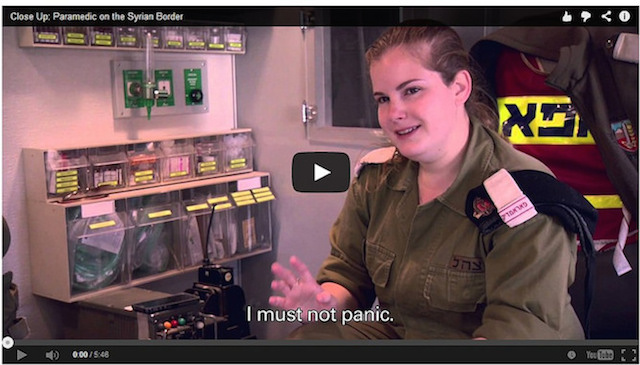 Staff-Sergeant Erez on the Syrian border.