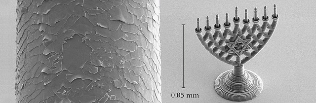 The microscopic hanukkiyah.