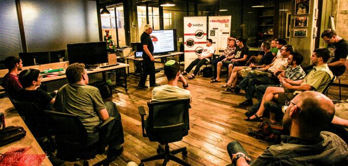 DevOpsJLM’s “IoT Jerusalem” event on June 26, 2014. Photo by Nadav Lankin