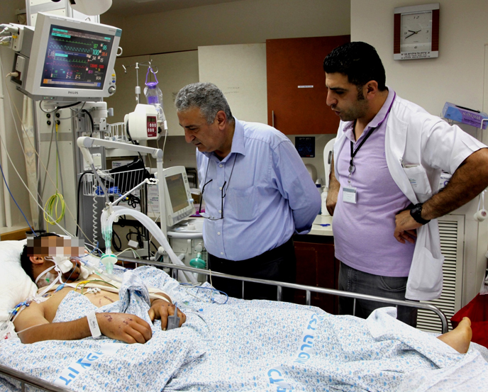 'Here, at the hospital we see who the real Israel is.' - Dr. Al-Labwani (Ziv Medical Center)