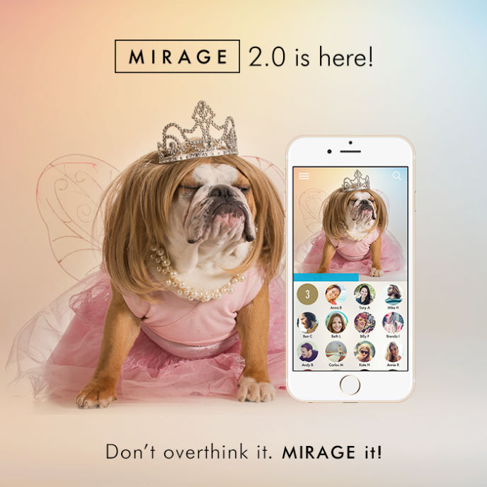 Mirage erases messages after they’re read.