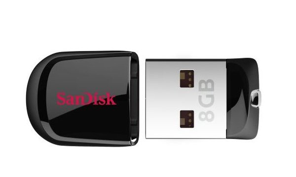 SanDisk’s Cruzer Fit USB flash drive.
