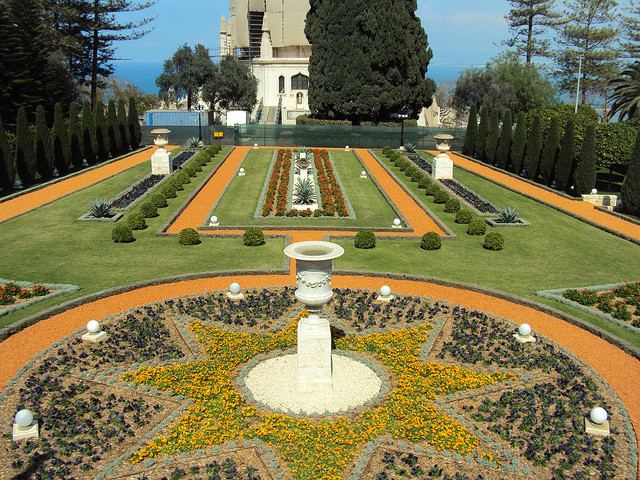 The Haifa Bahá’í Gardens feature 19 landscaped terraces.