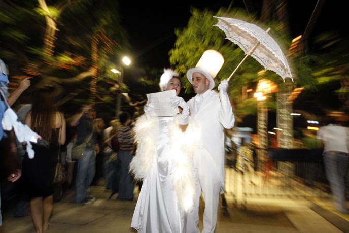 Tel Aviv celebrates 'White Night.' (Flash 90)
