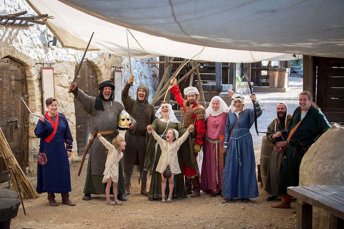 1 Even kids can be part of living history, Crusader style. Photo via Facebook