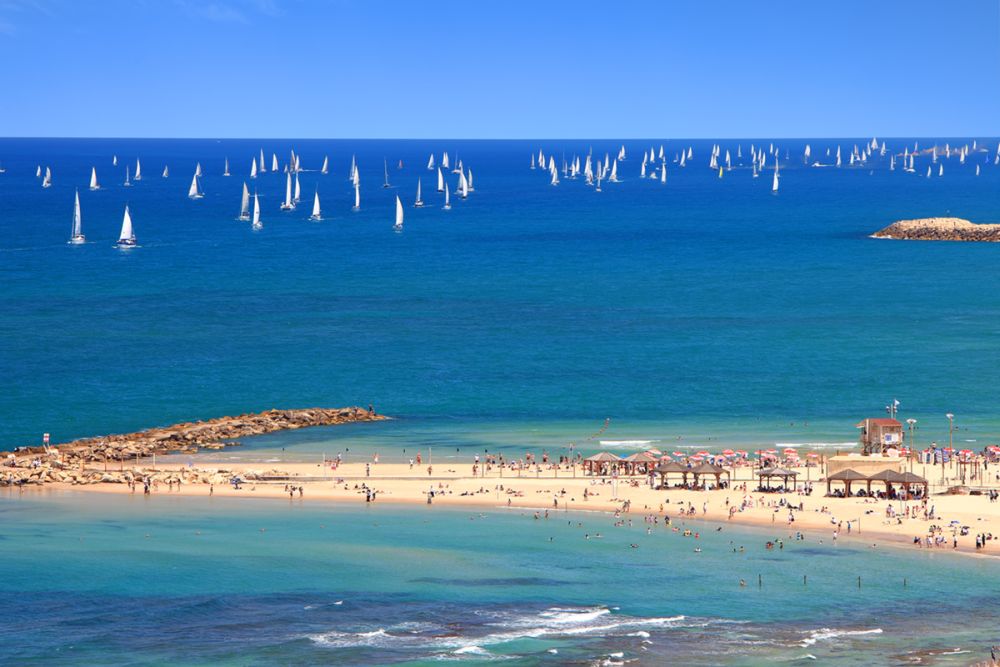 Tel Aviv has 13 official beaches. Photo via www.shutterstock.com Tel Aviv has 13 official beaches. Photo via www.shutterstock.com