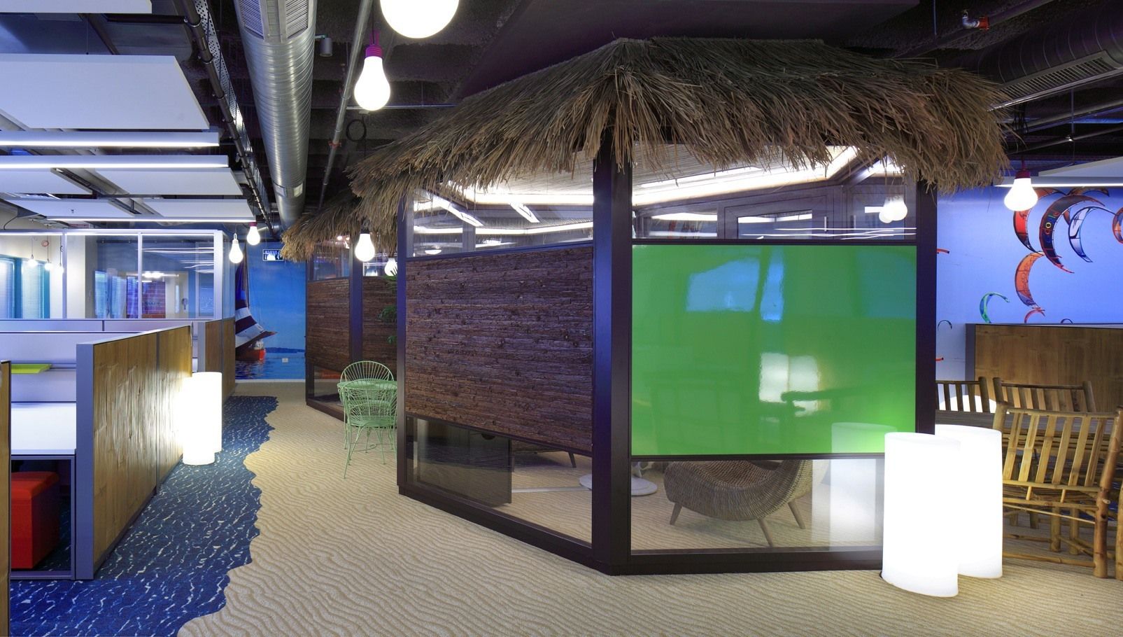  Escape to the cabana during a workday at Google Haifa. Photo by Uzi Porat