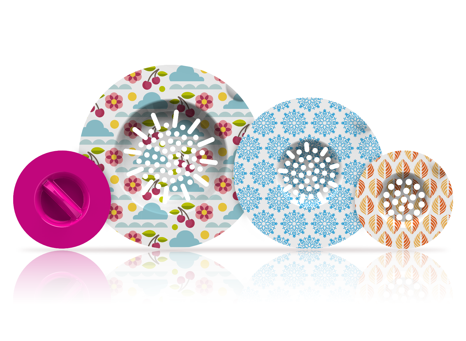 A colorful way to keep your drains running clear. Photo courtesy of Sink Skin A colorful way to keep your drains running clear. Photo courtesy of Sink Skin