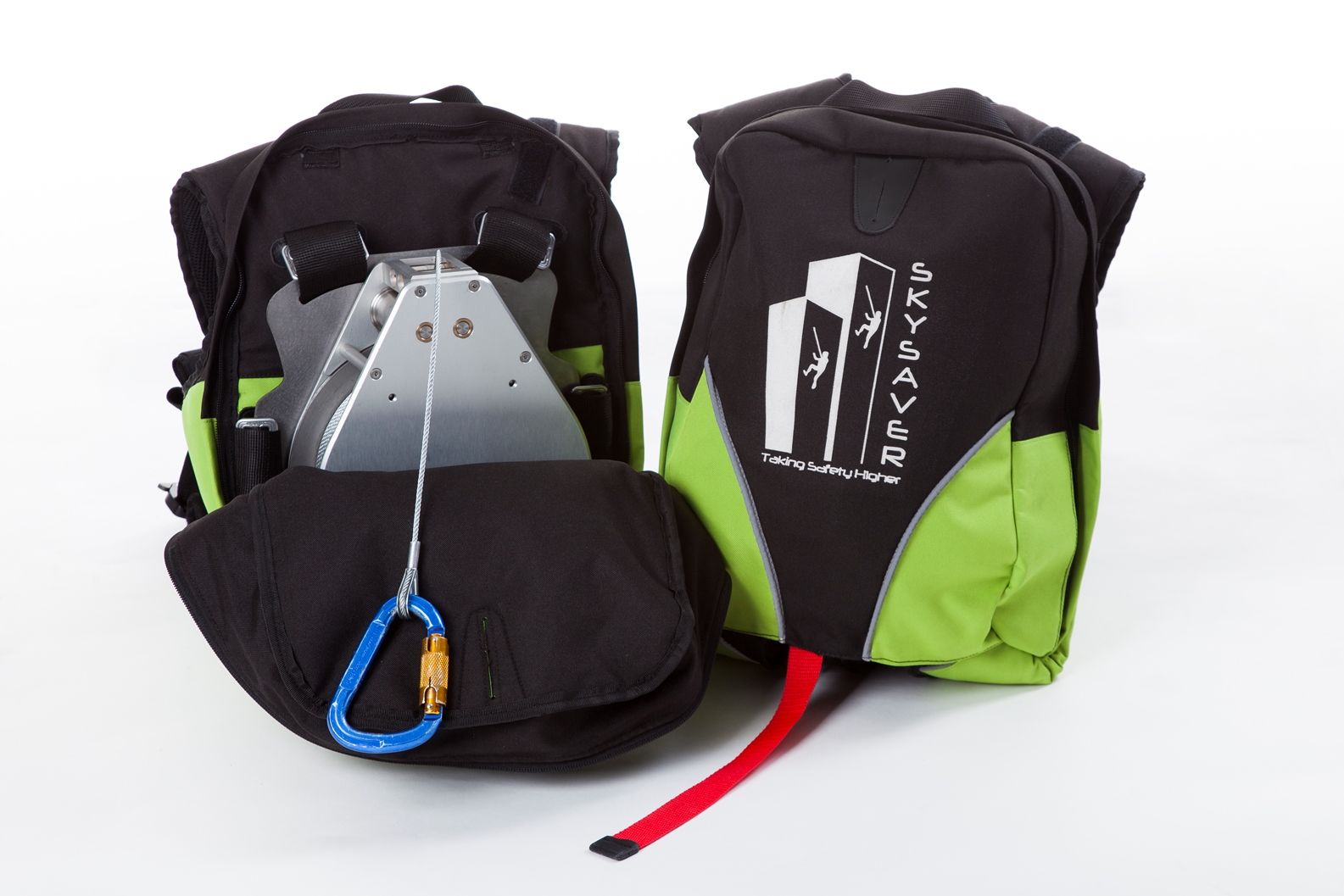 The personal rescue device is contained in a backpack. Photo: courtesy