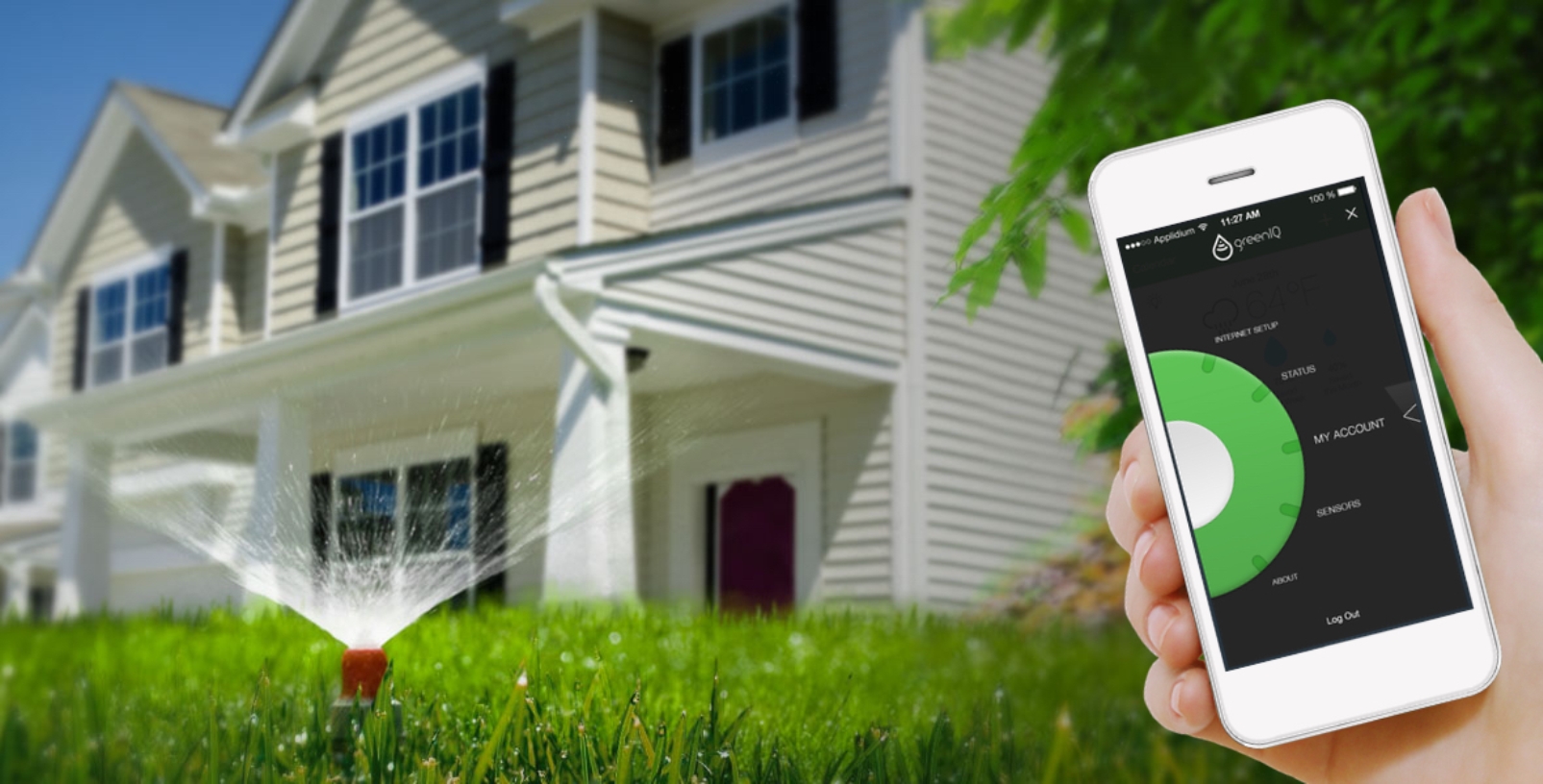 Put the device in your garden and control it by app. Photo courtesy of GreenIQ