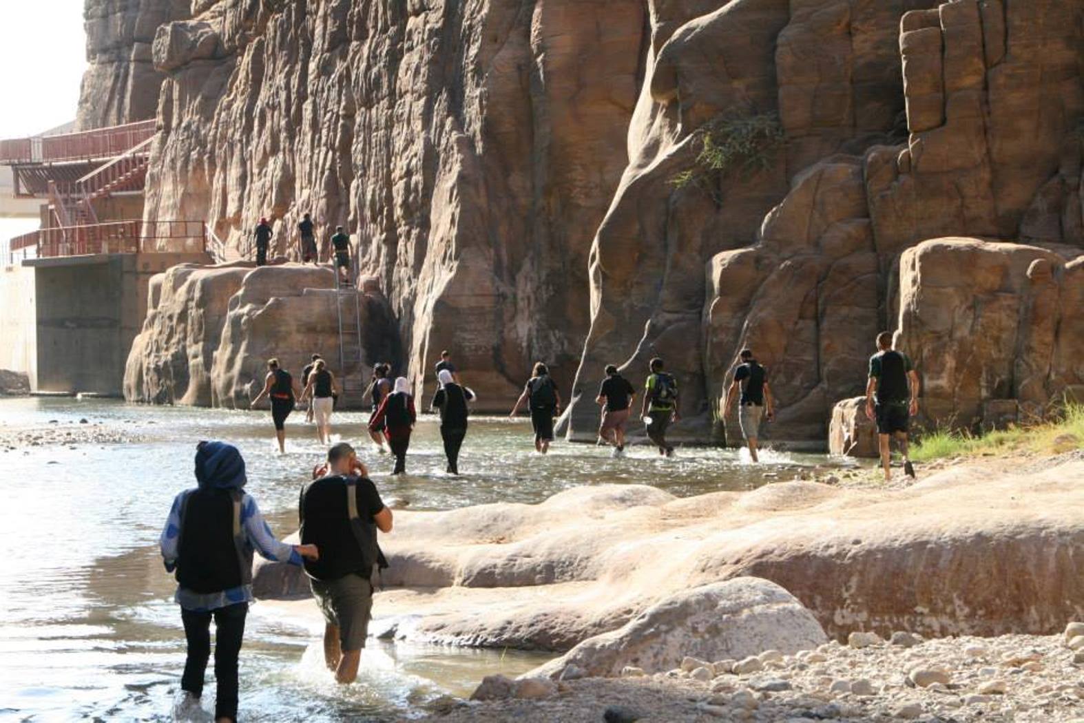 Wadi Mujeb water walk in Jordan. Photo by Mira Edelstein