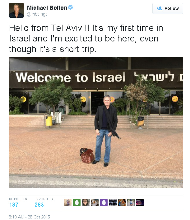 Michael Bolton's Twitter feed