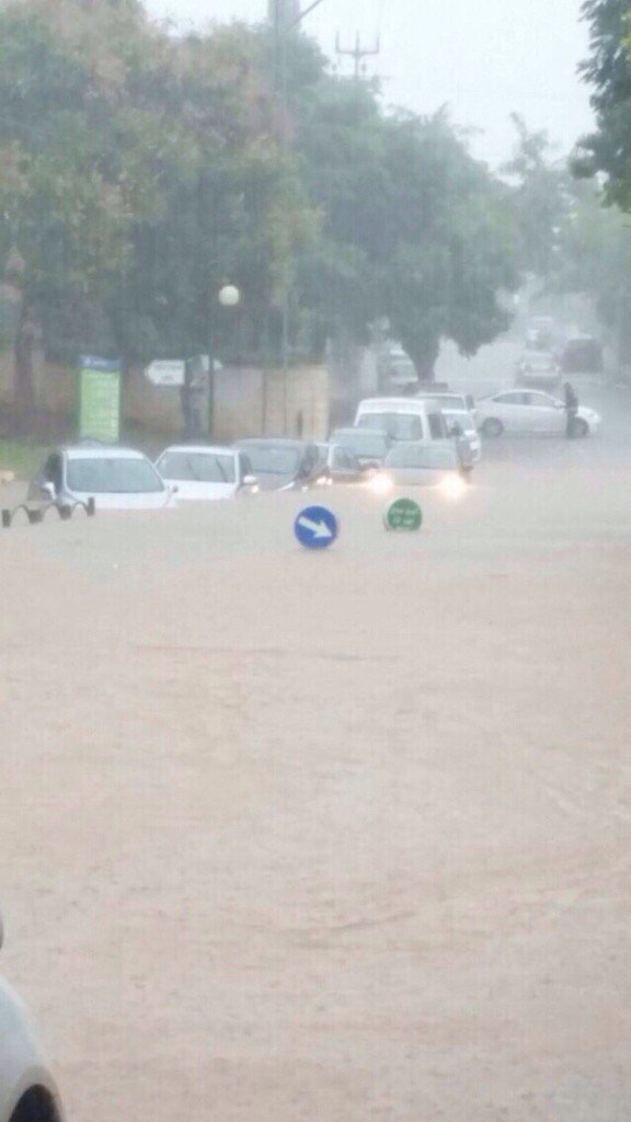 Streets of Ra'anana. Photo via Twitter Streets of Ra'anana. Photo via Twitter