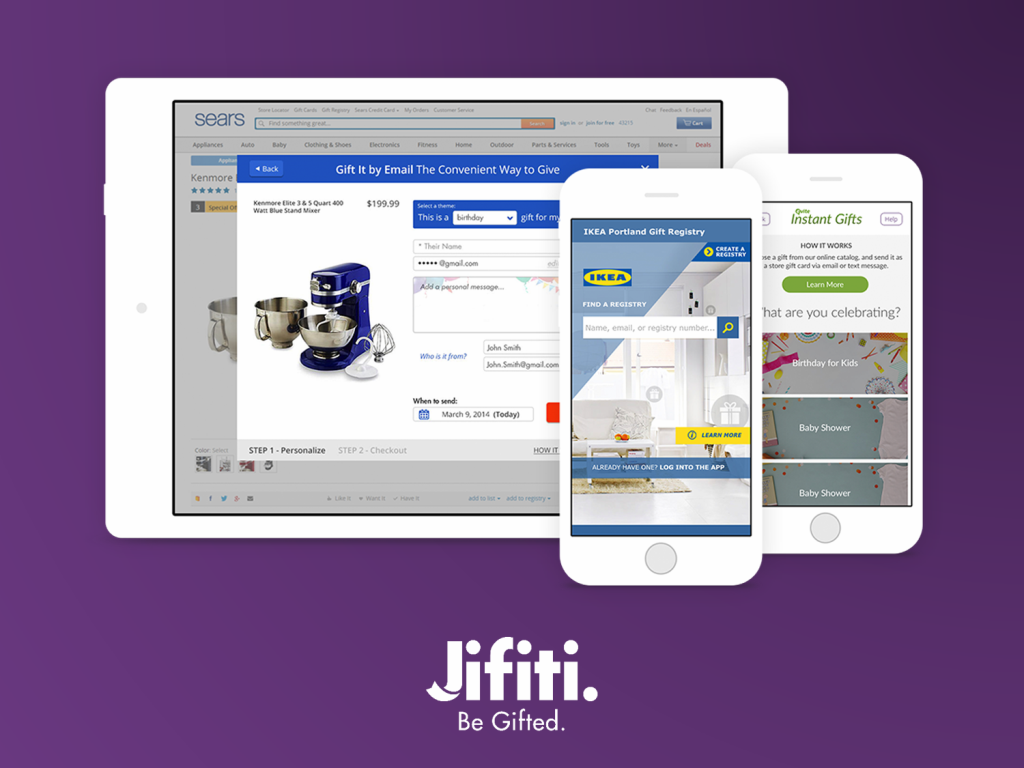 Jifiti offers a dedicated ecommerce platform, a widget or a plug-and-play gift registry platform.