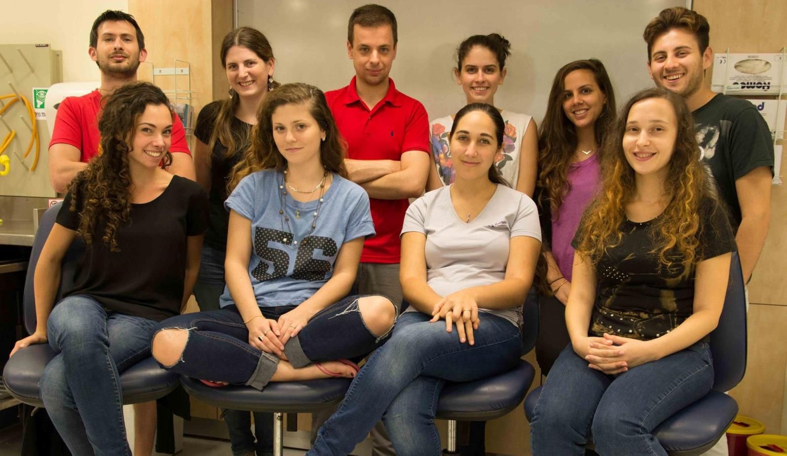 Technion iGEM 2015 team with Alexey Tomsov in center top row. Photo: courtesy