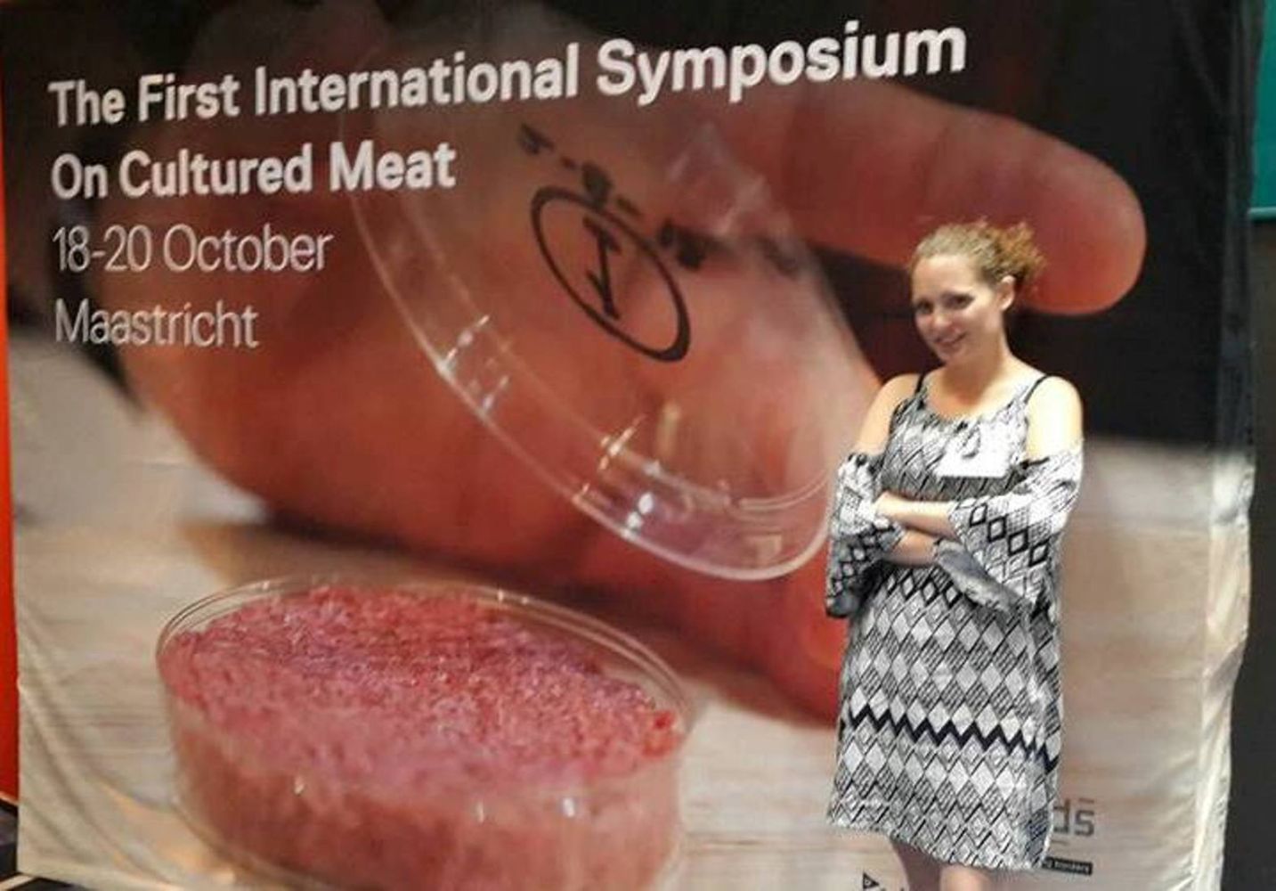 Modern Agriculture Foundation cofounder Shir Friedman in Holland. Photo via Facebook