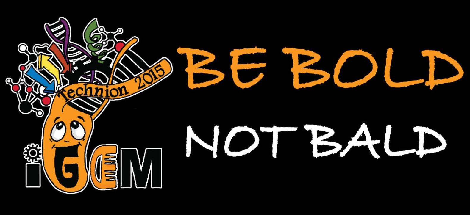 The Technion iGEM team logo for their anti-baldness system. Photo: courtesy