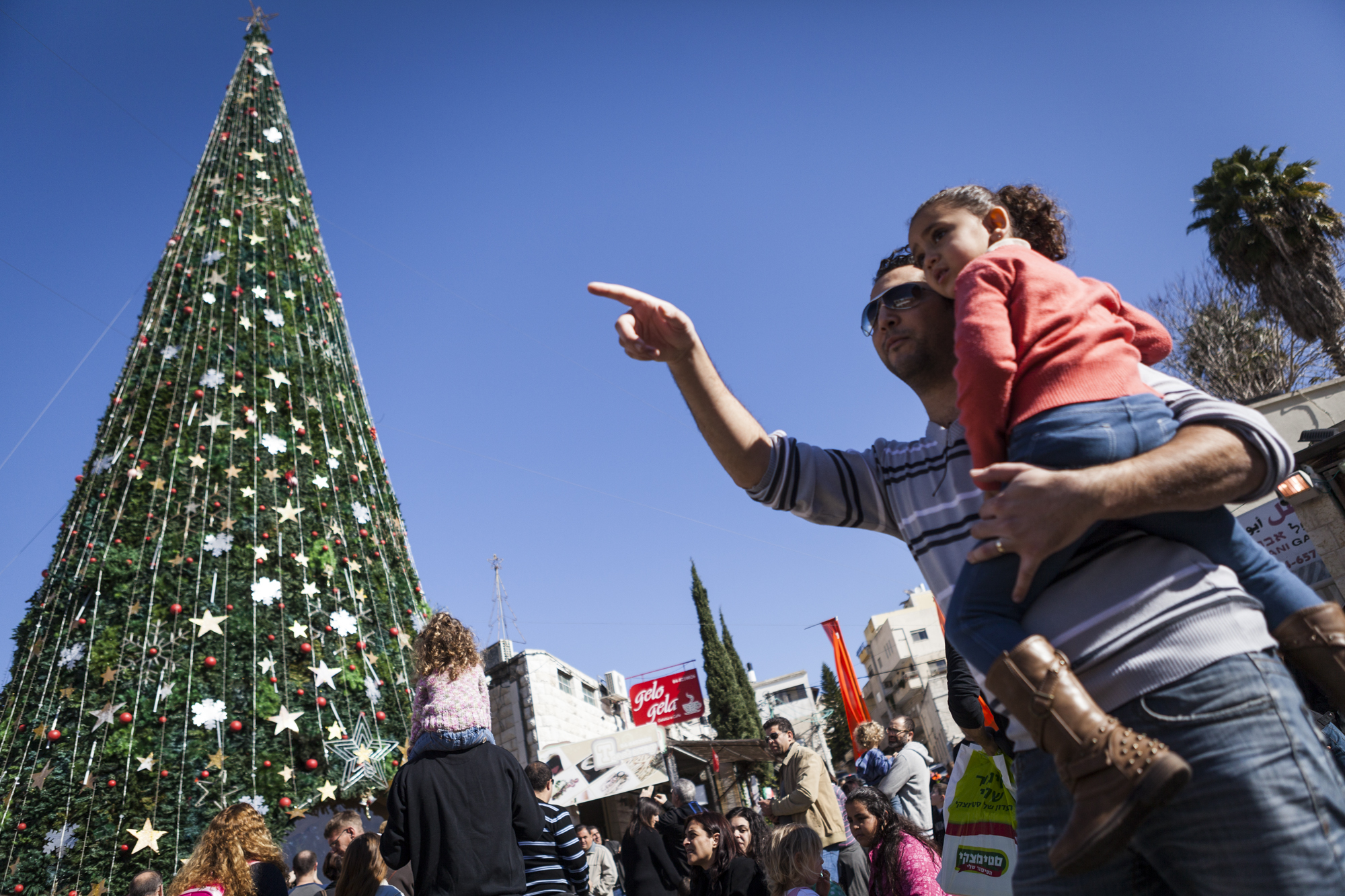 Christmas in the Galilee town of Nazareth. Photo by Itay CohenFLASH90